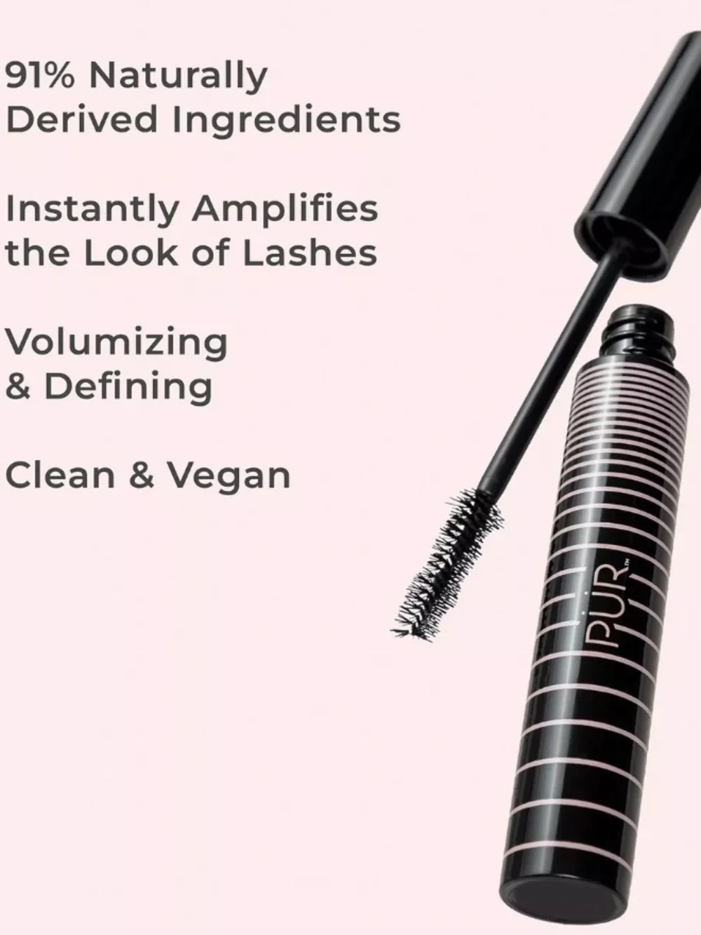 PUR Bio Charged Plant-Powered Volumizing Mascara in Black 13g BRAND NEW IN BOX